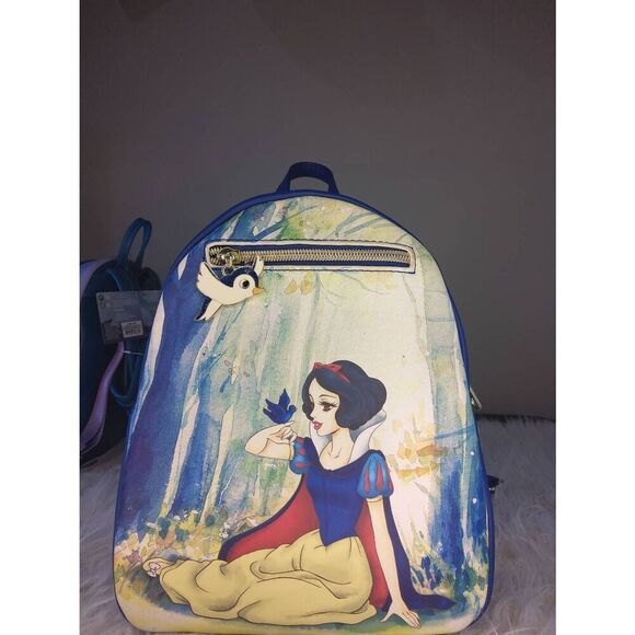NWT Loungefly Disney Mini Backpack Snow White Forest Scene 2021 - Picture 1 of 2